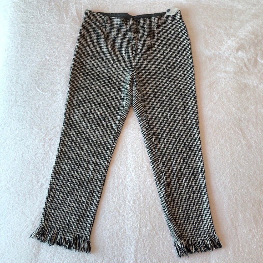 Free People B&W Aster Fringe Pants